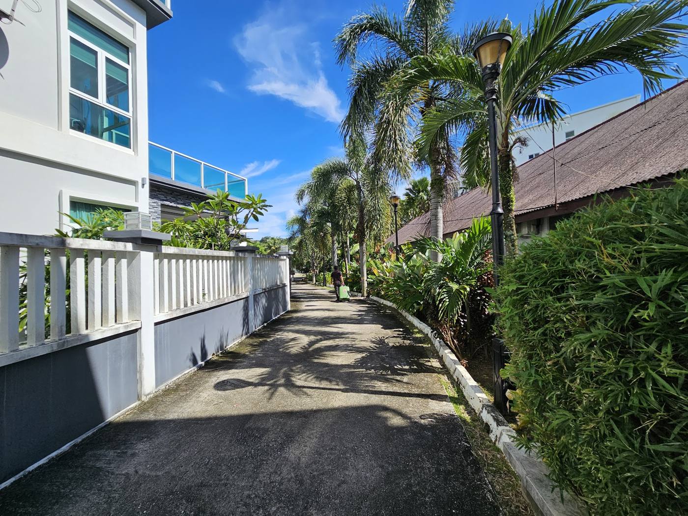 Walkway to the rooms